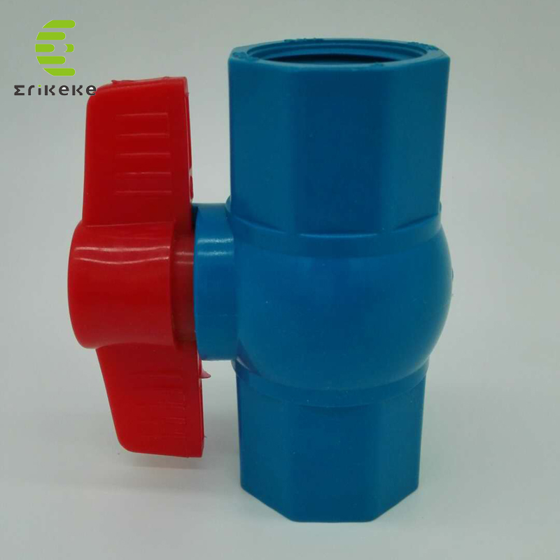 Válvula de bola octogonal de alta pressão do PVC para a água da bebida