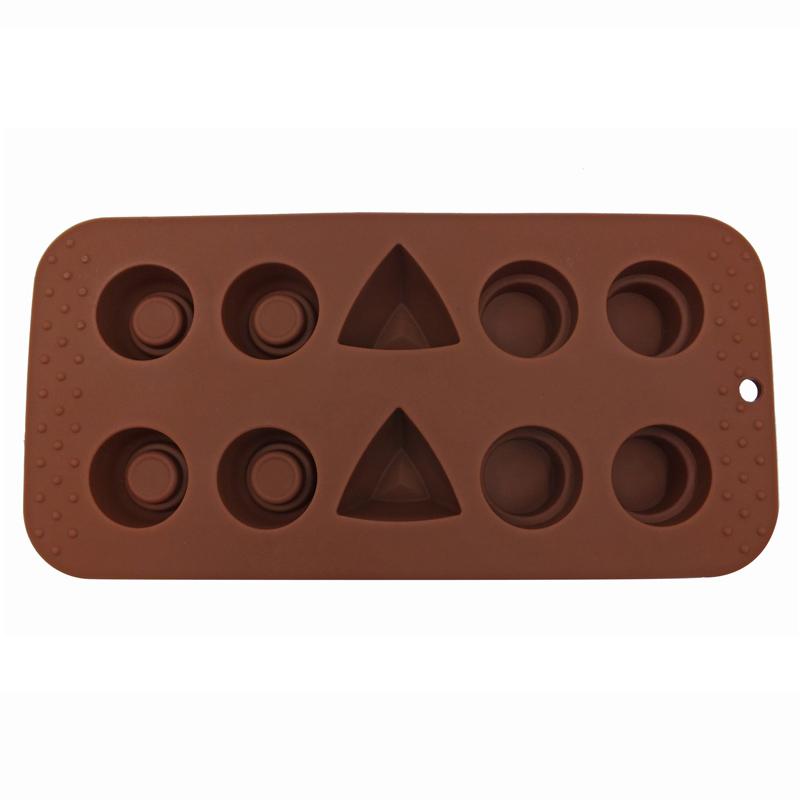 10 cavidades Silicone Chocolate Mold Chip Mold