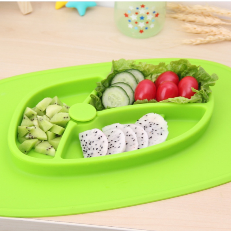 Almofada de refeição de silicone para crianças criativa casa alimentação talheres bandeja de sucção pad FDA food grade