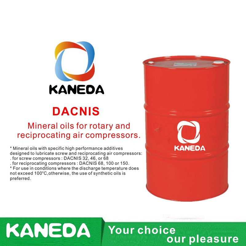 KANEDA DACNIS Óleos minerais para compressores de ar rotativos e alternativos