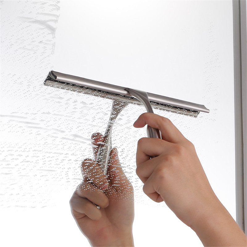 Rodos de aço inoxidável profissional para chuveiro banheiro vidro da janela com ventosa ganchos titular