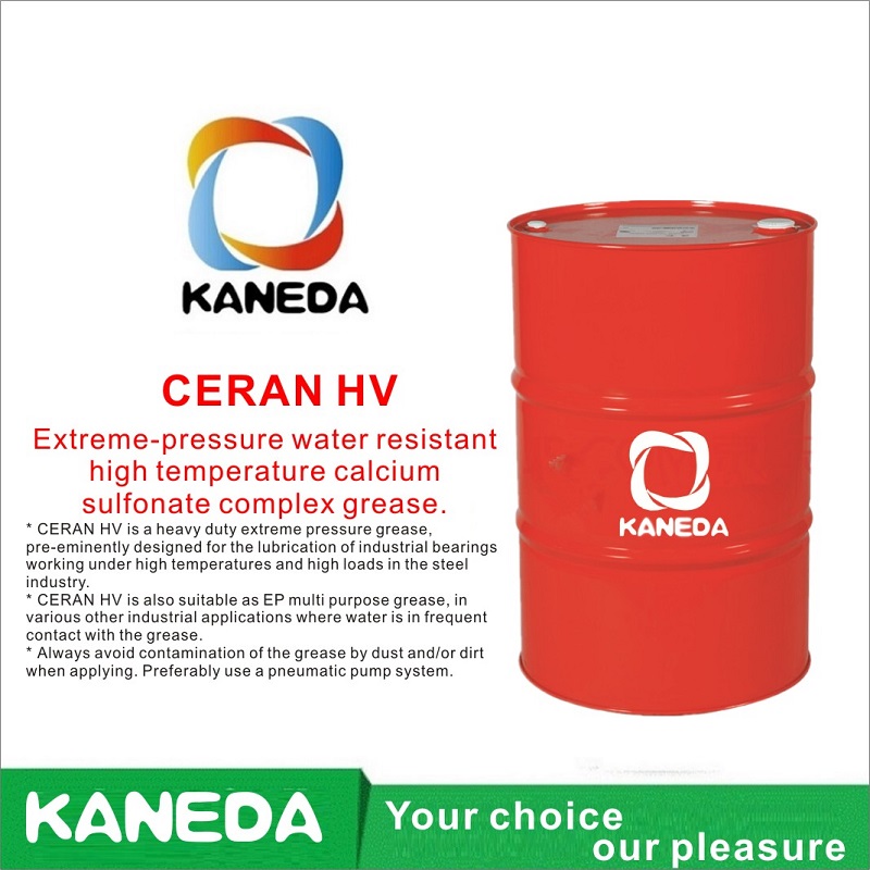 KANEDA CERAN HV Graxa complexa de sulfonato de cálcio e alta temperatura, resistente à água e de extrema pressão.
