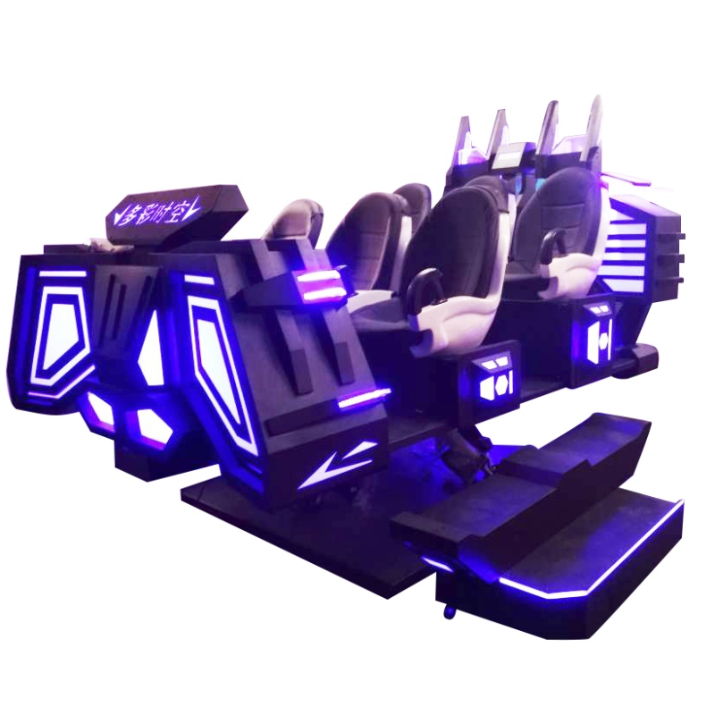 Nave espacial escura VR venda quente diversão experiência de realidade virtual assento 9Dvr cinema 6 assentos 9dvr para a família