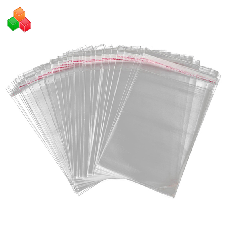 Personalizado forte transparente auto-adesivo de vedação saco de embalagem de vestuário de plástico opp sacos de plástico para roupas / t-shirt / lanche