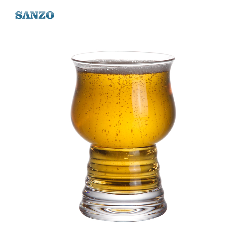 Sanzo vidro de cerveja 6oz costume impresso vidro de cerveja octógono vidro de cerveja