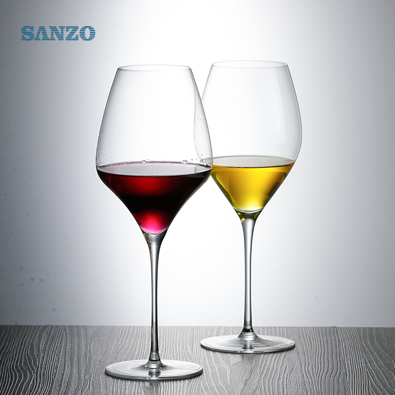 SANZO Blue Wine Glasses Handmade Tipsy