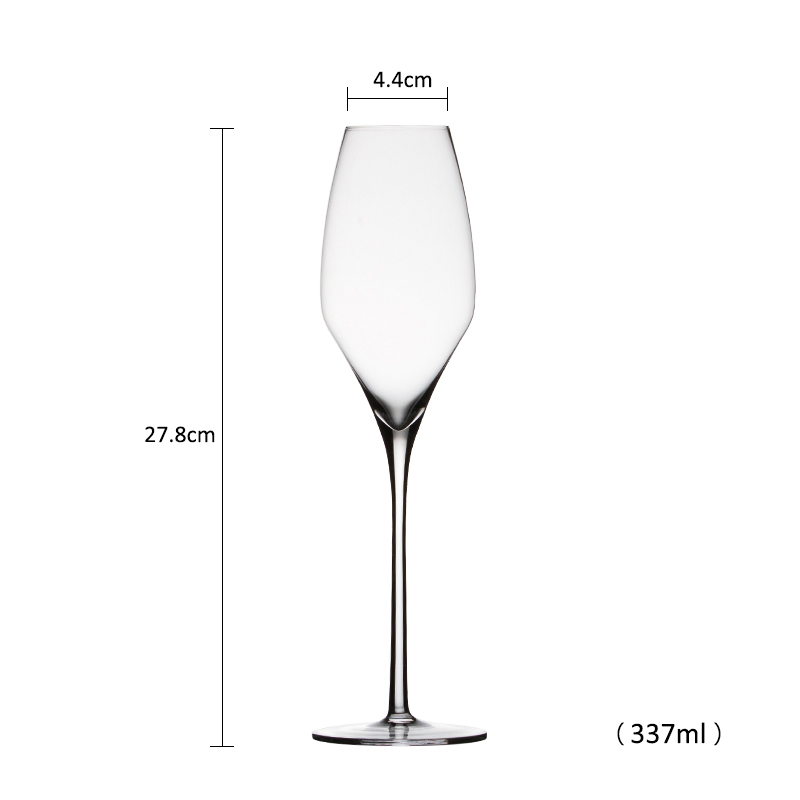 Cilindro de vidro com marca da SANZO Taças de champanhe com taça de champanhe