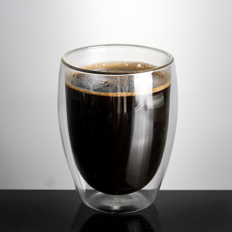 Conjunto de copo de café árabe personalizado de parede dupla para família