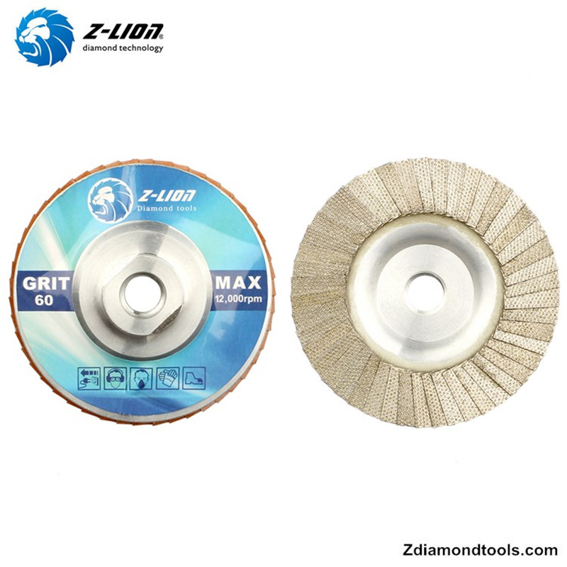 ZL-WMCY02 discos de moagem de diamante de 5 polegadas com rosca de alumínio