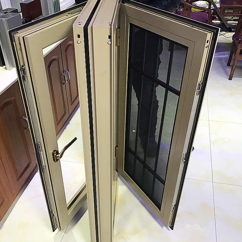 Armação de janelas e portas deslizantes personalizadas de cor de bronze de duas ou três faixas