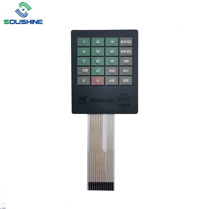 Interruptor de membrana personalizado / teclado de balanças
