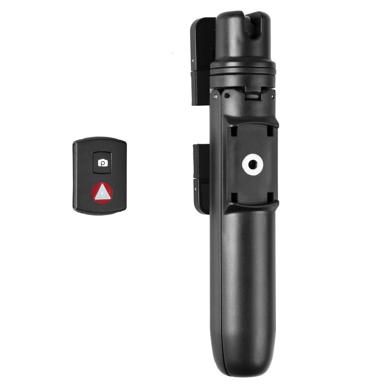 KINGJOY Mini bastão de selfie de 5 seções com perna dobrável para mudar para tripé com controle bluetooth