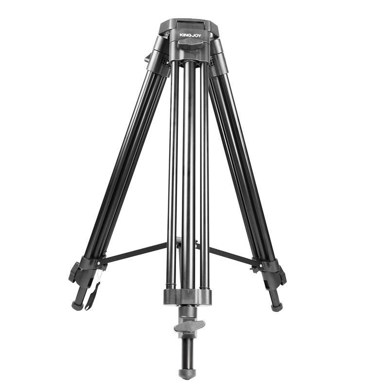 KINGJOY VT-2500 - Kit profissional de tripé de foto em liga de Mg-Al de 3 seções para filmadora