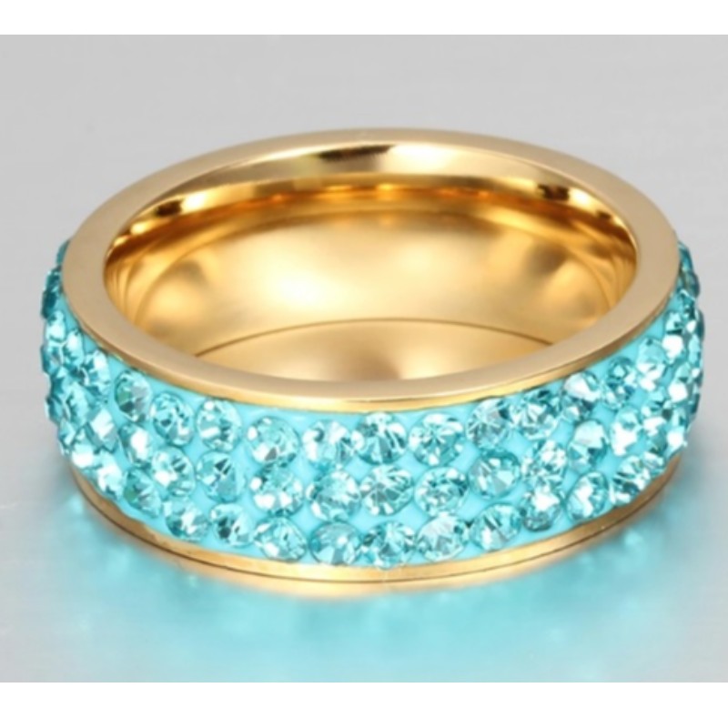 Anéis de cristal anéis de ouro anéis de ouro rosa anéis de prata anéis rosa azuis