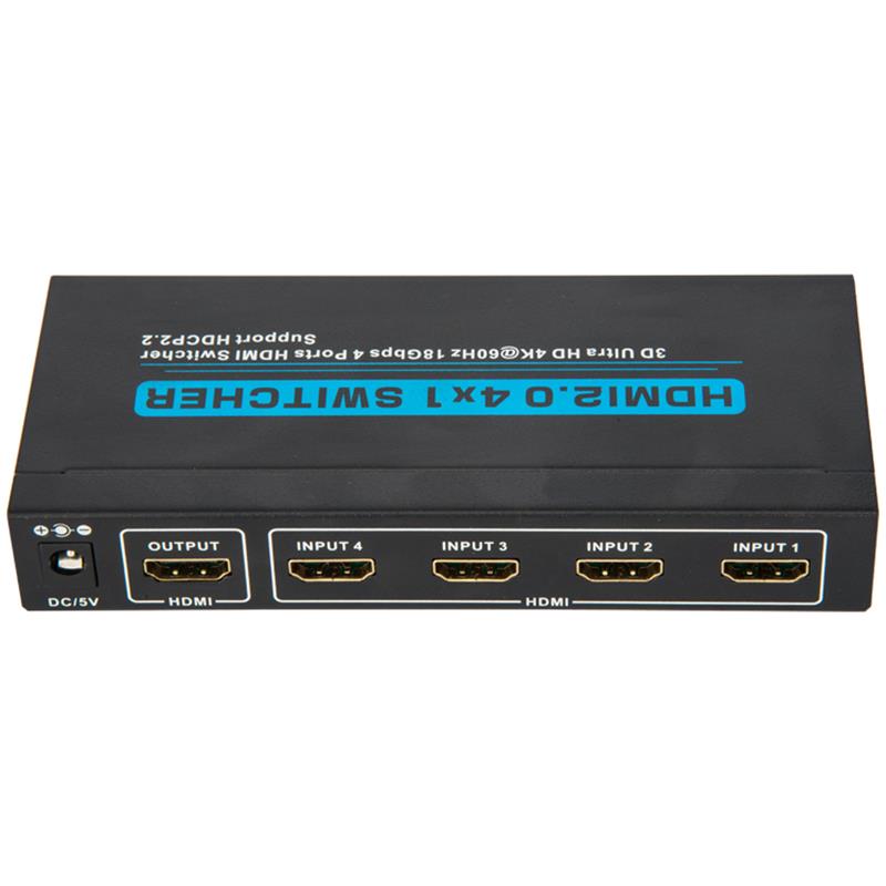 Suporte do comutador V2.0 HDMI 4x1 3D Ultra HD 4Kx2K a 60Hz HDCP2.2