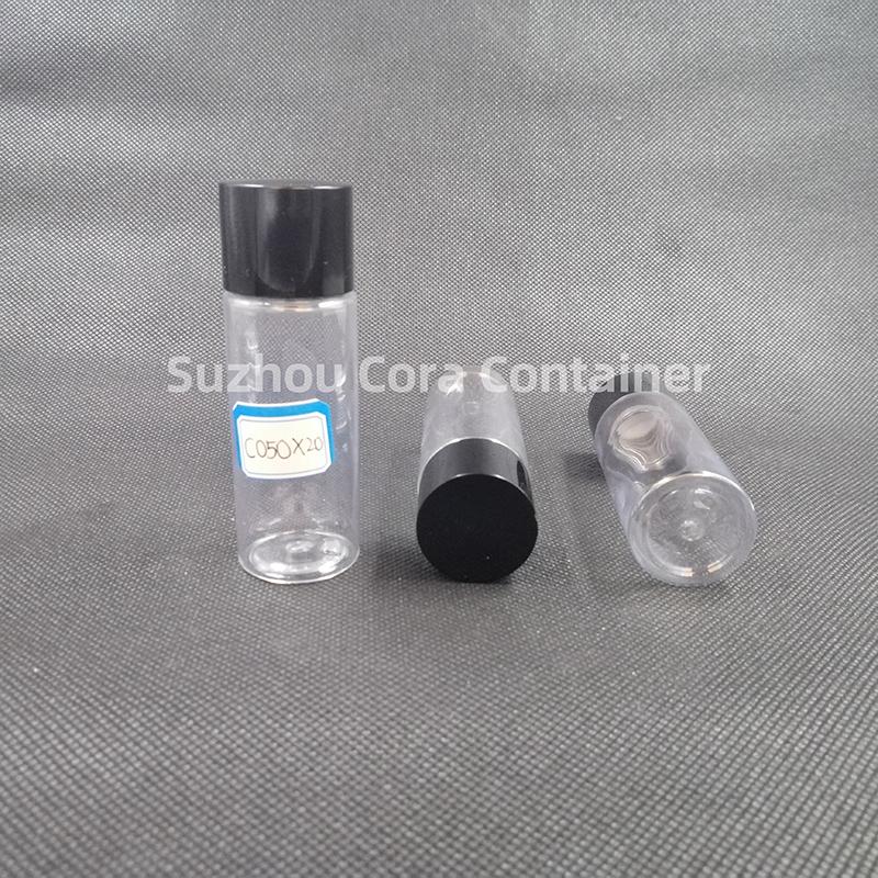 50ml Neck Size 20mm Pet Plastic Cosmetic Bottle with Screwing Cap