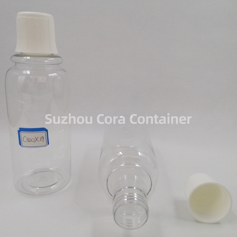 320ml Neck Size 29mm Pet Plastic Cosmetic Bottle with Screwing Cap