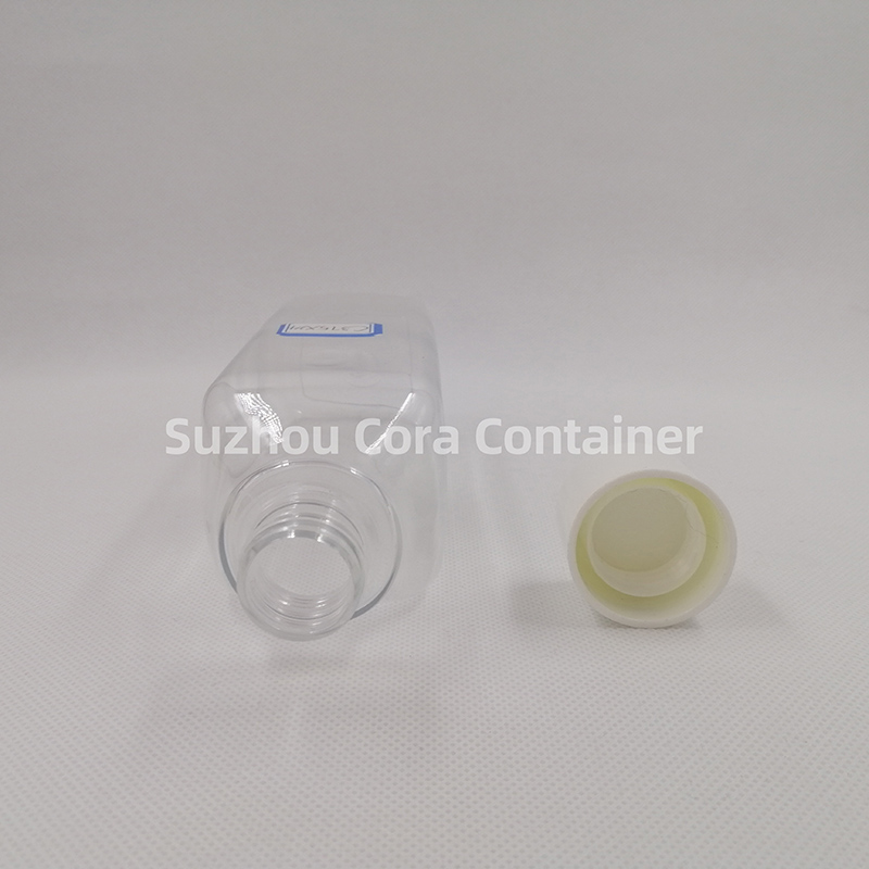 375ml Neck Size 24mm Pet Plastic Cosmetic Bottle with Screwing Cap