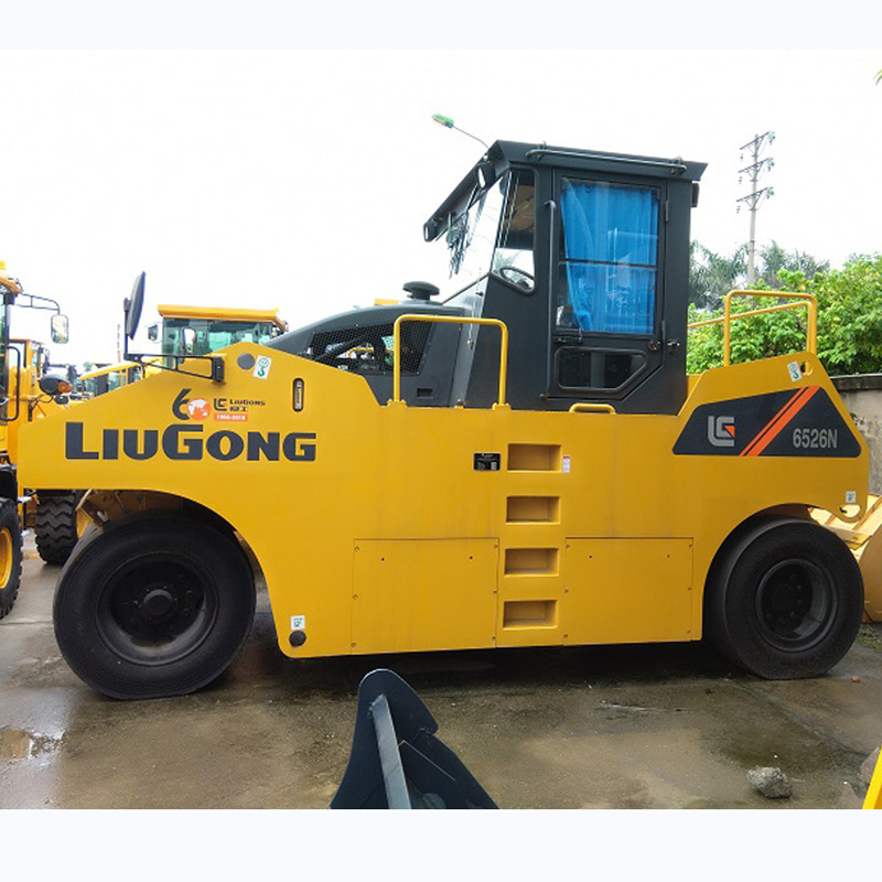 Liugong Official Manufacturer 26t Rolo compactador mecânico Clg6526