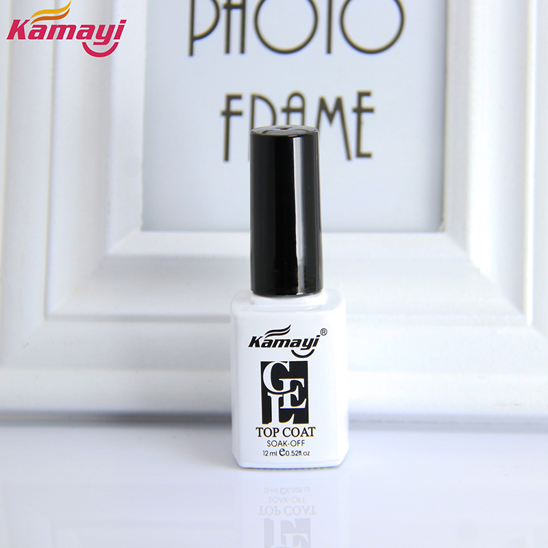 Kamayi venda quente nail art design maquiagem manicure de longa duração brilhante brilho uv gel unha polonês temperado top coat gel
