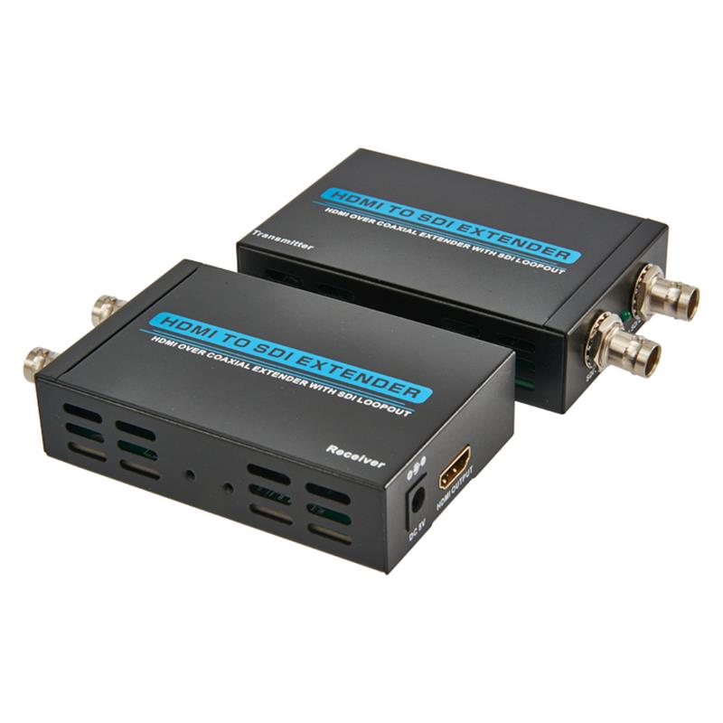 Extensor HDMI para SDI Extensor coaxial 100m HDMI com saída SDI