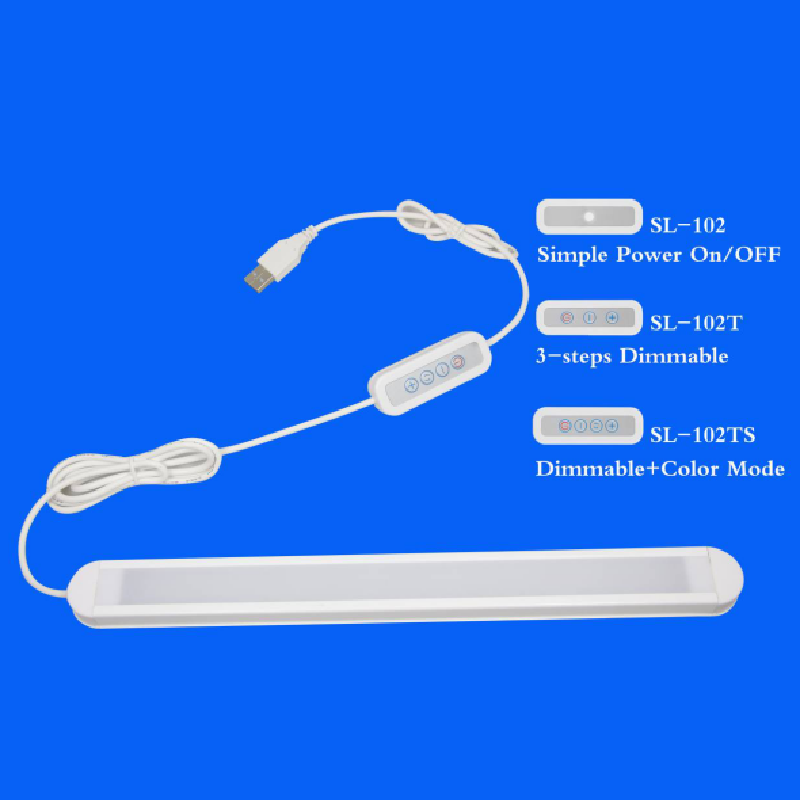 Lâmpada de leitura com três Passos dimmable: MELHORES 65292; 3 modos de cor USB Luz de leitura de Entrada