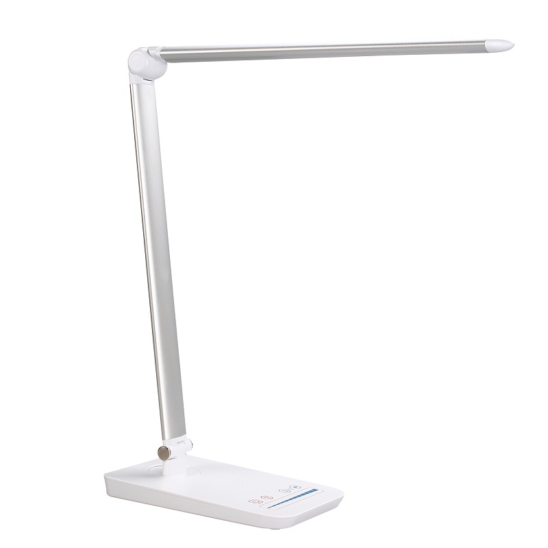 58x Dimmable Modern Office Wireless Charger Touch QI Light Led Table Lamp With USB Charging Port