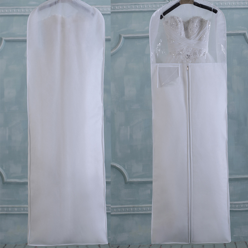 SGW09 Padrão Resistente À Poeira Padrão de Qualidade Personalizado Vestido de Noiva Saco de Vestuário Para O Casamento Usado