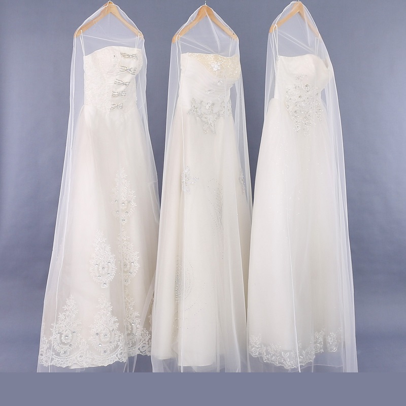 Sacos de vestuário SGW10 Organza Clear vestido de noiva vestido de noiva para as mulheres se vestem