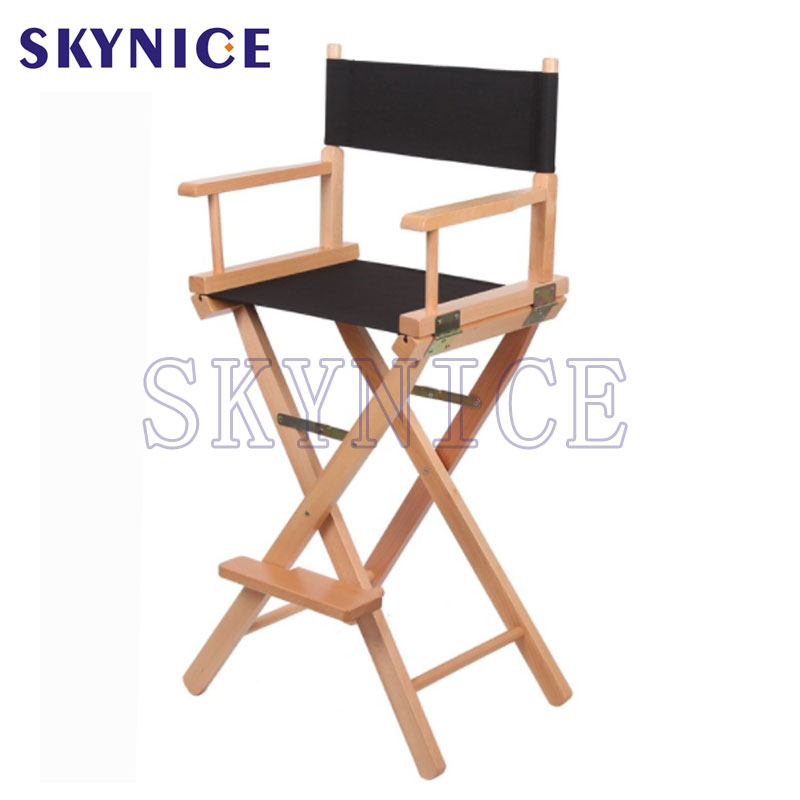 Cadeira de madeira dobrável personalizada do diretor
