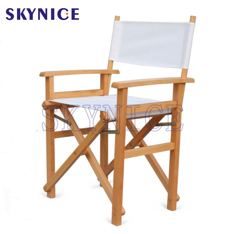 Cadeira de madeira de dobramento barata relativa à promoção do diretor com braço