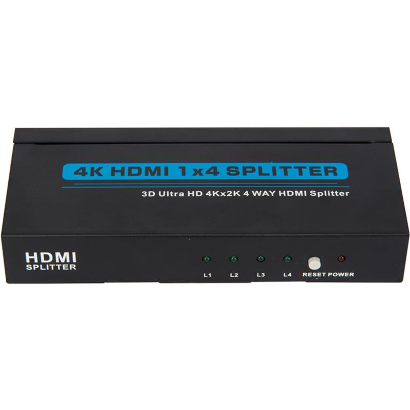 4K 4 portas HDMI 1x4 Splitter Suporte 3D Ultra HD 4Kx2K / 30Hz