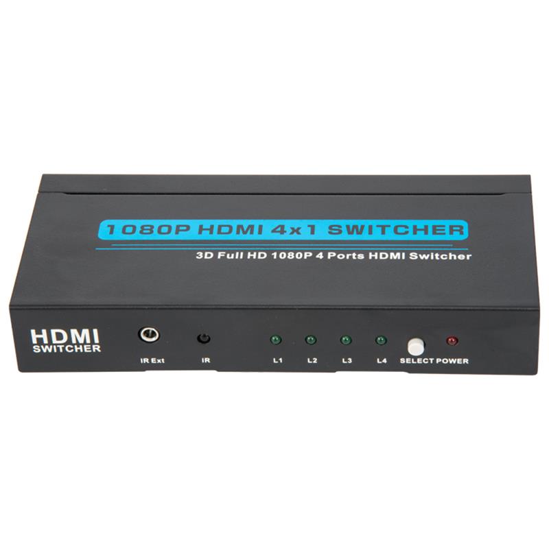 V1.3 HDMI 4x1 Switcher Suporte 3D Full HD 1080P