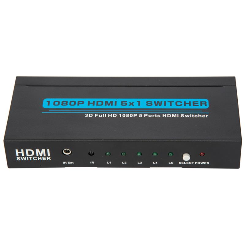 Suporte do comutador V1.3 HDMI 5x1 3D Full HD 1080P
