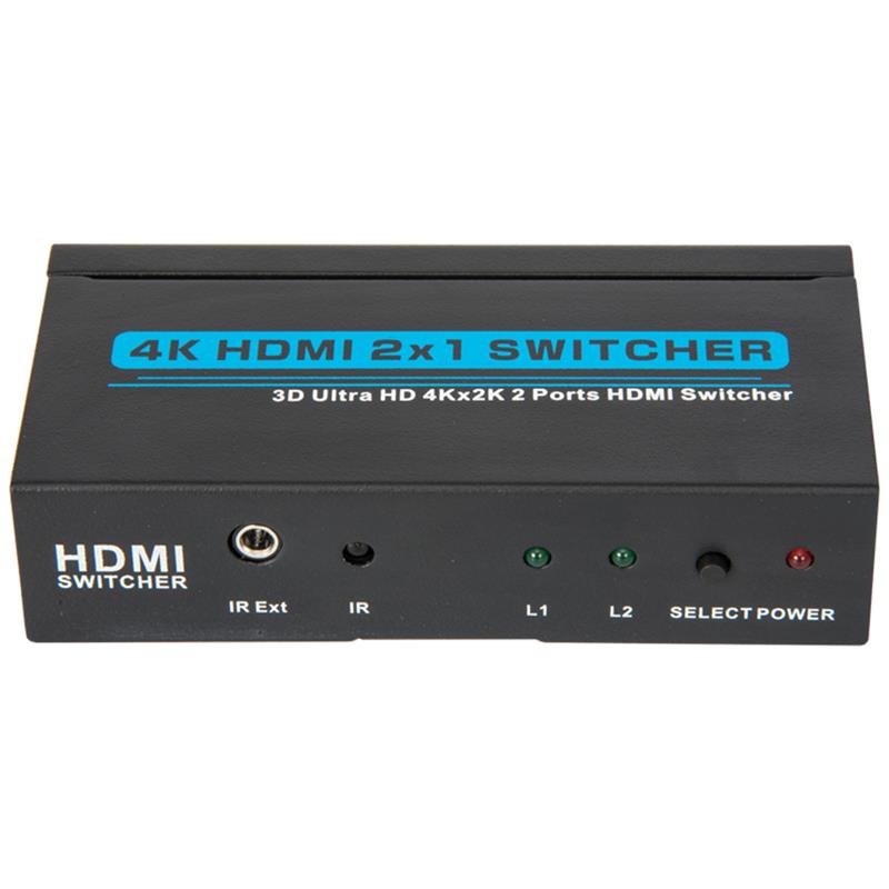 V1.4 4K / 30Hz Suporte do comutador HDMI 2x1 3D Ultra HD 4K * 2K / 30Hz