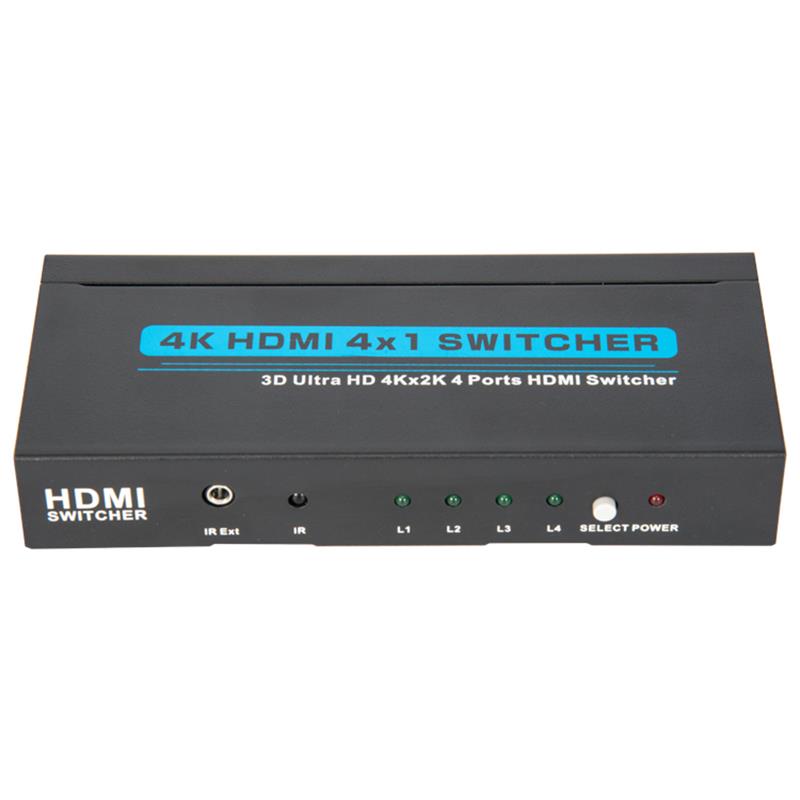 V1.4 4K / 30Hz HDMI 4x1 Switcher Suporte 3D Ultra HD 4K * 2K / 30Hz
