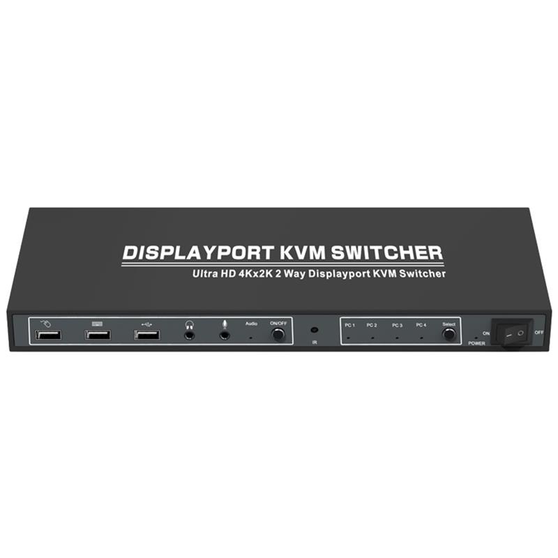 1.2 Suporte do comutador Displayport KVM 4x1 3D Ultra HD 4Kx2K @ 60Hz
