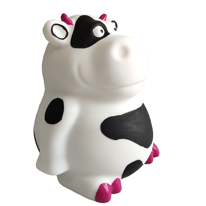 Novo design de silicone squeaky dog ​​toy pot belly pet mastigar brinquedo