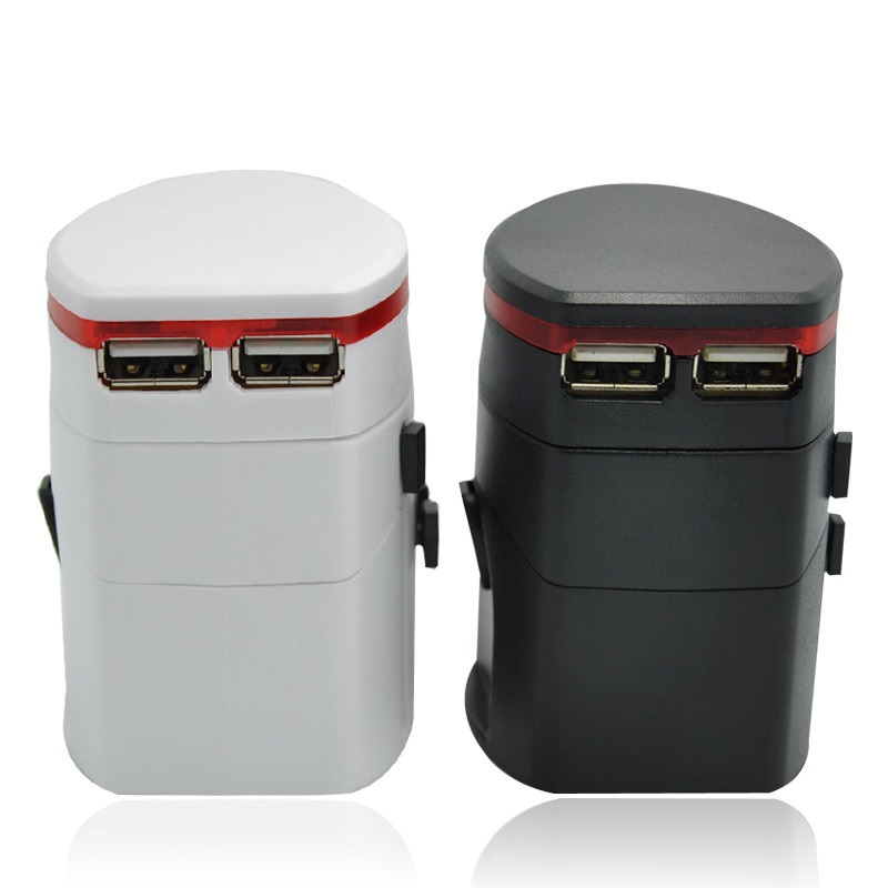 Presentes de Natal Universal Travel Adapter com 2 USB Best Selling Premium for Traveling Gift
