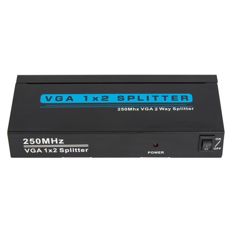 250MHz 2 vias VGA 1x2 Splitter Suporte 1080P