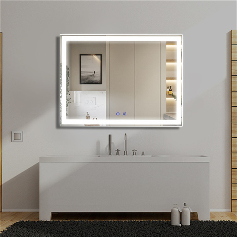 Espelho do espelho do espelho do espelho do espelho do banheiro Montado Na parede