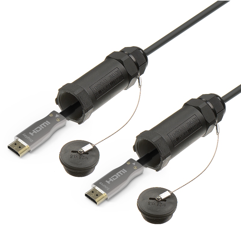 Cabos ópticos ativos HDMI blindados com4K@60hz18G 3D BOM para canalização