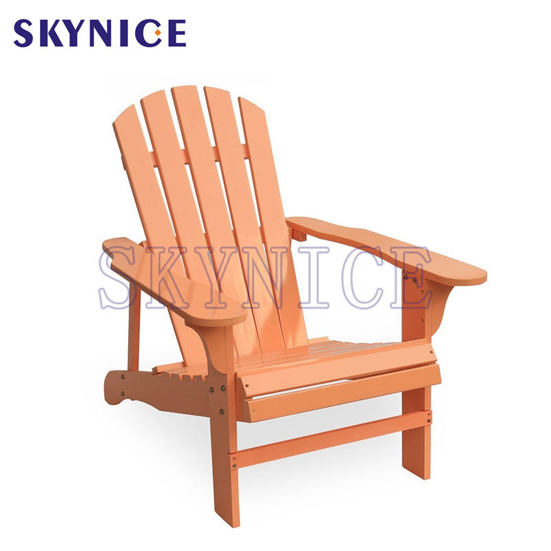 Simples Retro Outdoor Beach Garden Balcony Wood Adirondack Chair