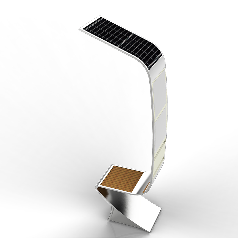 Exibição LED de Alta resolução Publicidade Solar Bench For Pubilc Bus Station