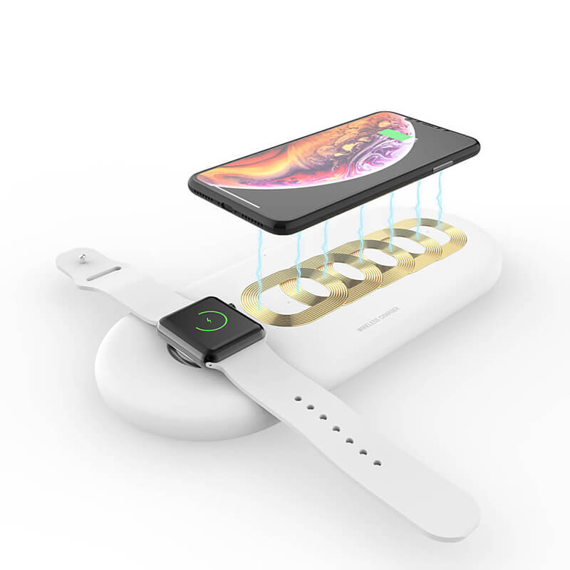 Estação de carregador sem fio 3 em 1 (para iPhone, Airpods e Apple Watch)