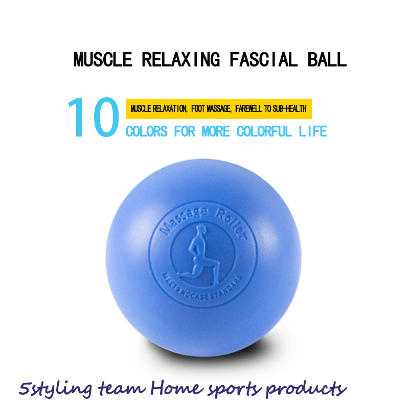 Venda direta do fabricante bola de massagem de reabilitação de silicone, yoga stretch, massagem de fitness, músculo de bola única, bola fascial plantar relaxante