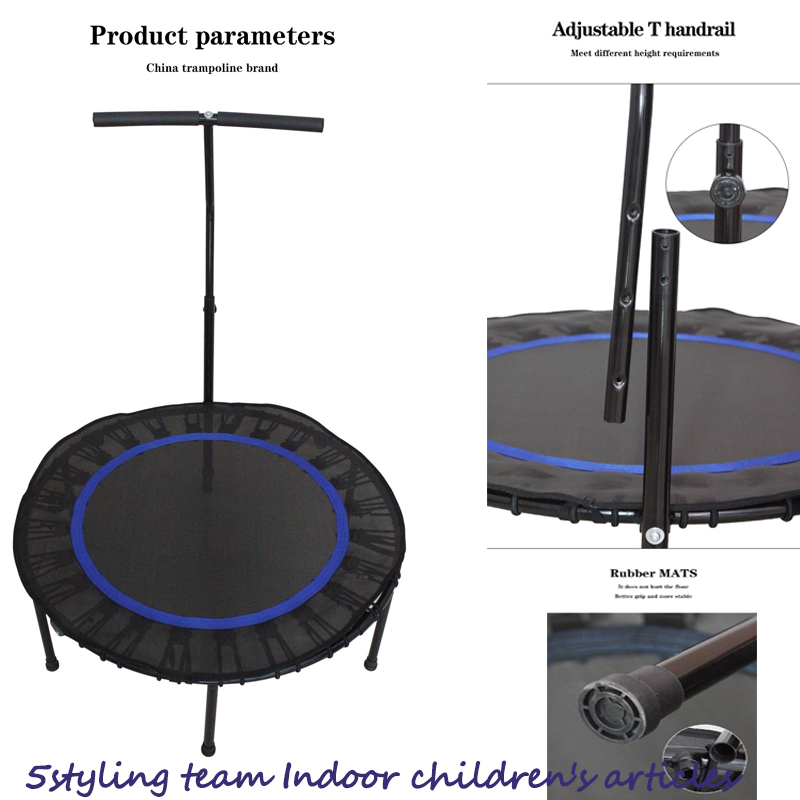 Tianxin trampolim trampolim de fitness em casa para crianças para adultos e interior trampolim corda elástica com corrimão trampolim