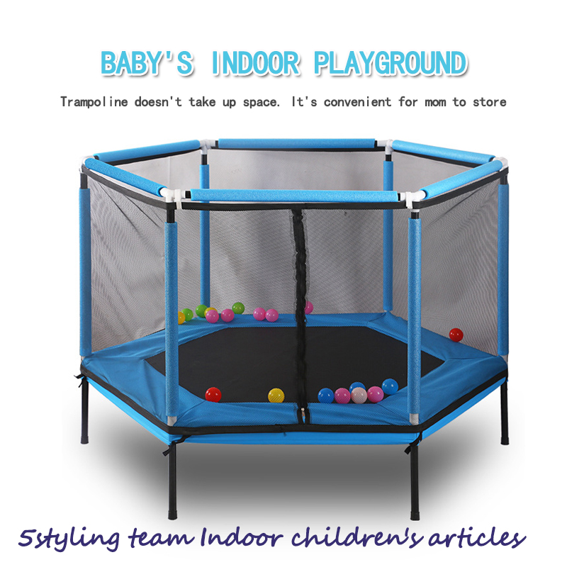 Trampolim trampolim infantil para crianças jogos interativos trampolim de fitness pai com rede de segurança cerca de cuidados com o bebê