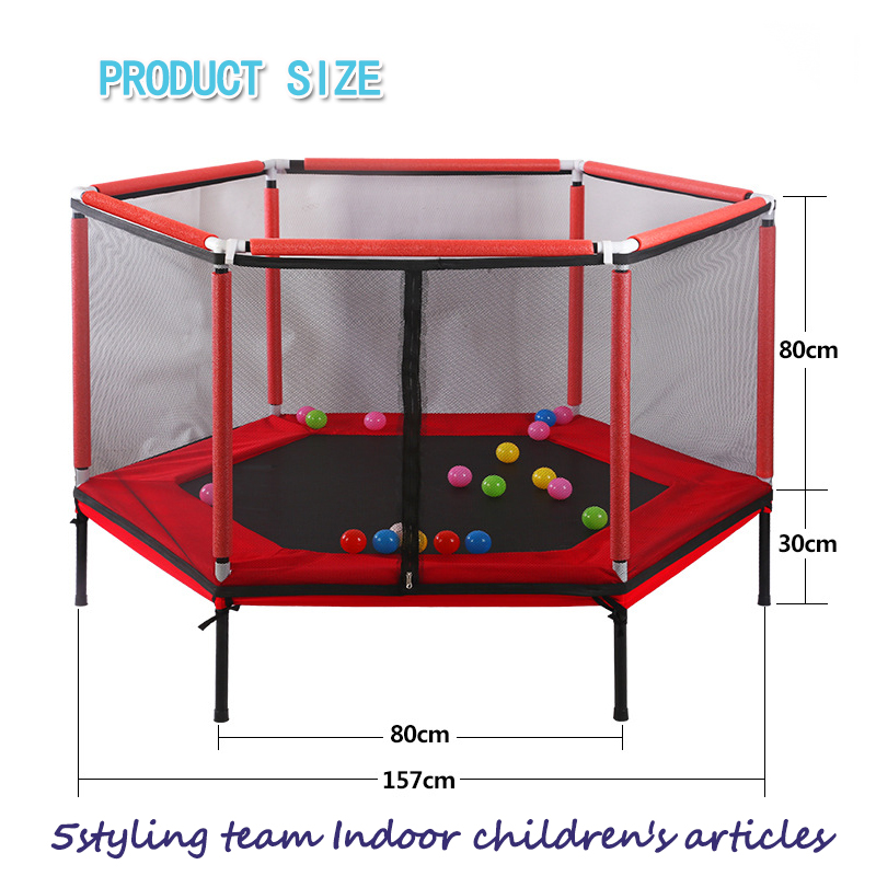Trampolim trampolim infantil para crianças jogos interativos trampolim de fitness pai com rede de segurança cerca de cuidados com o bebê
