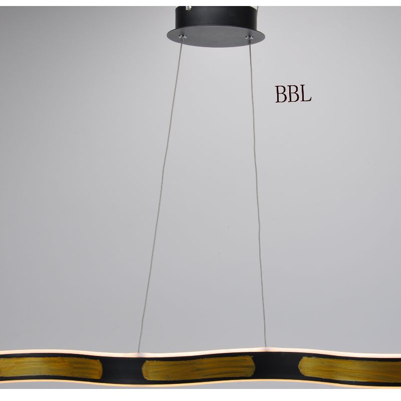 Lâmpada de pingente LED com Corpo de lâmpada de Onda e Luz para CIMA e para baixo